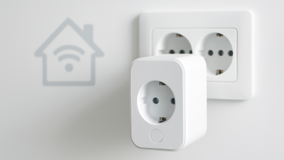 Smart Wi-Fi Plug on a White Wall – Easy Home Automation